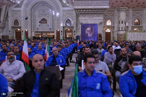 اجتماع بزرگ کارگران به مناسبت سالگرد شهادت حاج قاسم سلیمانی در حرم امام خمینی (س)