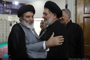 مراسم ختم مادر حجت الاسلام و المسلمین محتشمی پور در مسجد خاتم انبیاء (ص)