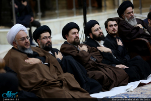 مراسم عزاداری شب شهادت حضرت زهرا(س) در حرم امام خمینی (س)