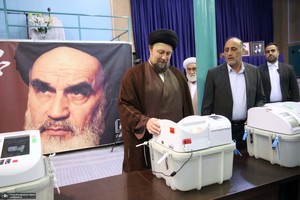 حضور سید حسن خمینی در دور دوم انتخابات مجلس شورای اسلامی