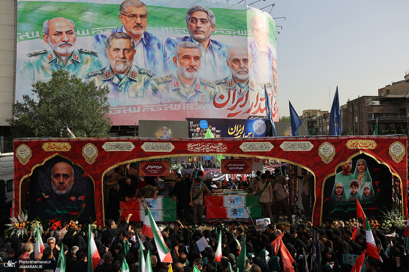 مراسم تشییع شهدای جنگ تحمیلی رژیم صهیونیستی در تهران-4