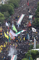 مراسم تشییع پیکر رئیس جمهور شهید در مشهد