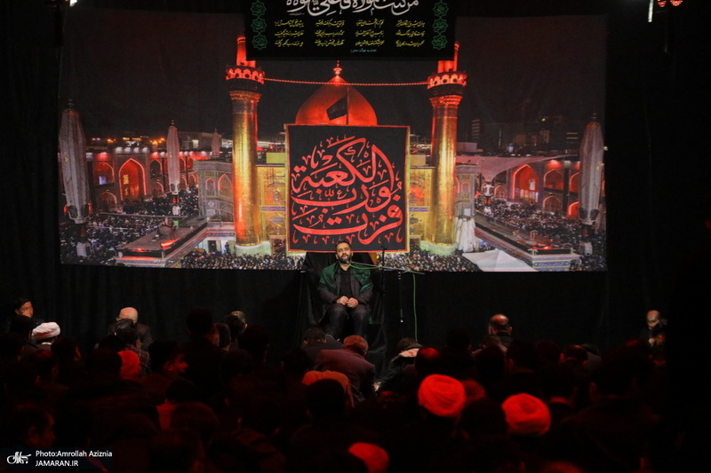 دسته عزاداری شهادت حضرت علی (ع) با حضور آیت‌الله العظمی وحید خراسانی