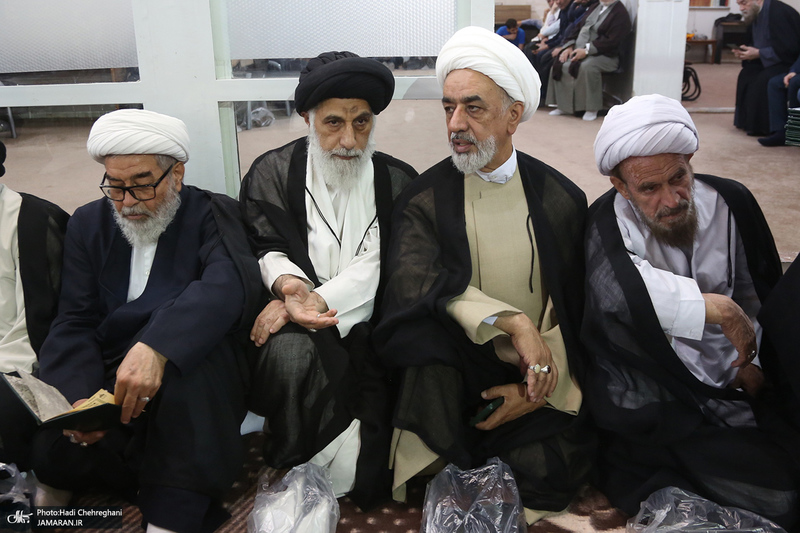 مراسم ترحیم همسر آیت الله العظمی سیستانی در قم