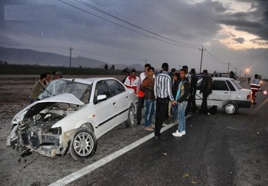 دو تصادف در معابر بین شهری گلستان 13 مجروح برجای گذاشت