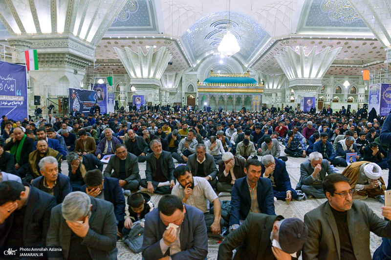 مراسم گرامیداشت شهدای مهاجر افغانسانی حادثه تروریستی کرمان در حرم امام خمینی (س)