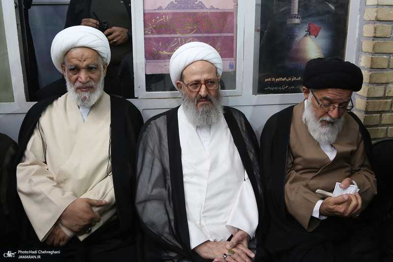 مراسم ترحیم همسر آیت الله العظمی سیستانی در قم