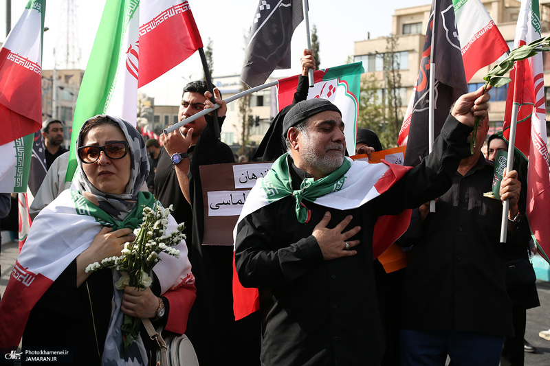 مراسم تشییع شهدای جنگ تحمیلی رژیم صهیونیستی در تهران-5