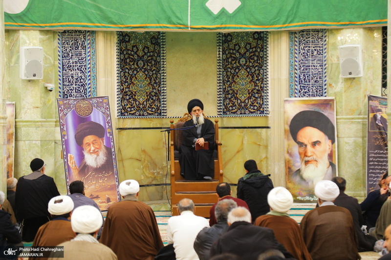 مراسم سومین سالگرد ارتحال آیت الله العظمی علوی گرگانی (ره) در مسجد اعظم قم‎