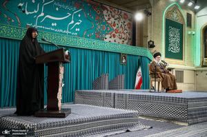 دیدار هزاران نفر از زنان و دختران با رهبر معظم انقلاب
