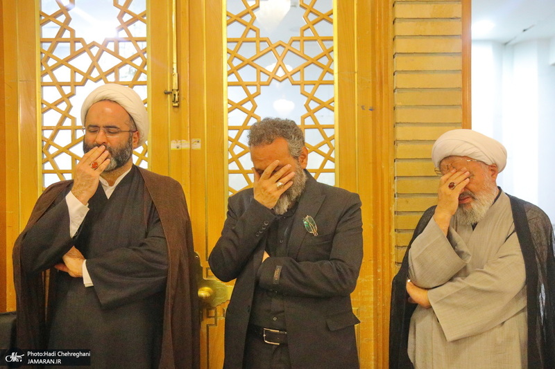 مراسم اولین سالگرد علامه حسن زاده آملی (ره) در حرم حضرت معصومه (س)‎‎