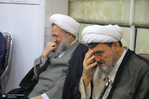 مراسم ختم مادر همسر آیت الله محمدجواد فاضل لنکرانی