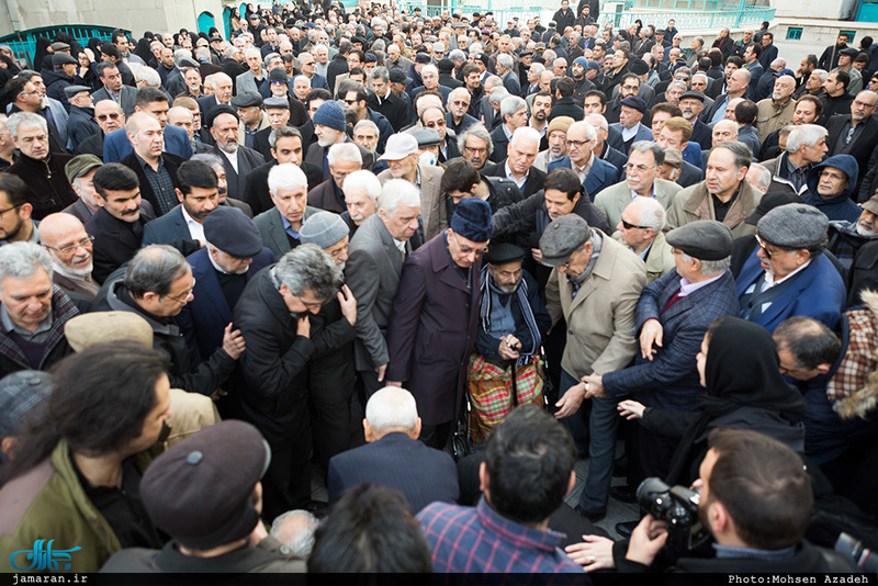 مراسم تشییع مرحوم علی اکبر معین فر