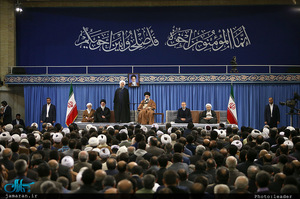 دیدار مسئولان نظام، مهمانان کنفرانس وحدت اسلامی و سفرای کشورهای اسلامی با رهبر معظم انقلاب 