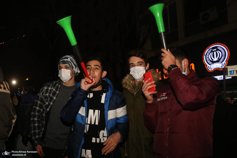 شادی مردم پس از صعود تیم ملی به جام جهانی قطر