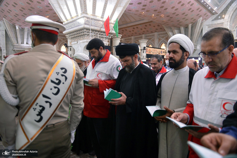 تجدید میثاق مدیران و کارکنان هلال احمر با آرمان های حضرت امام خمینی(س)