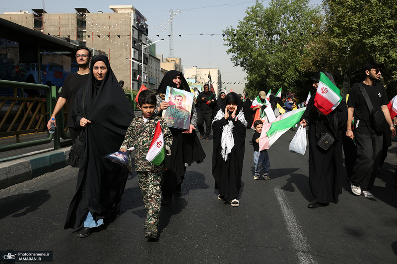 مراسم تشییع شهدای جنگ تحمیلی رژیم صهیونیستی در تهران-5