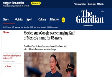 شکایت به خاطر دزدیدن نام یک خلیج توسط آمریکا! + عکس