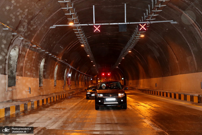 افتتاح منطقه یک آزاد راه تهران - شمال با حضور رئیس جمهور