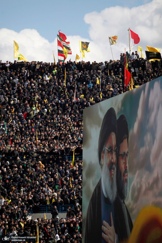 تصاویر اختصاصی جماران از مراسم تشییع شهیدان سید حسن نصرالله و سید هاشم صفی الدین -1