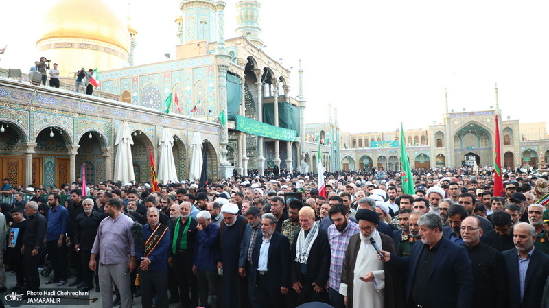 تشییع پیکر‌های ۸ شهید دلاور هوافضای سپاه و پدافند ارتش در قم