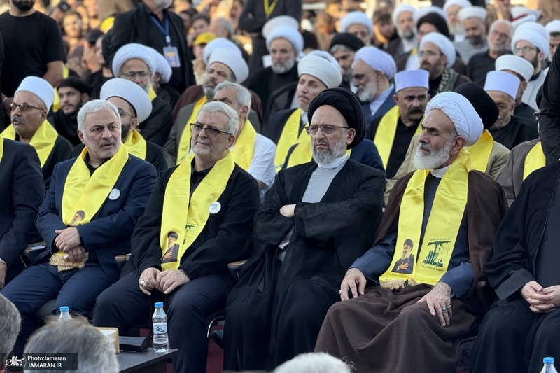 حضور علی لاریجانی در مراسم اولین سالگرد شهادت سید حسن نصرالله (ره)