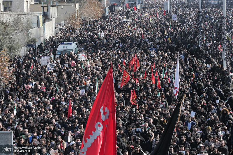 حضور میلیون ها تهرانی در تشییع پیکر مطهر سردار قاسم سلیمانی - 4