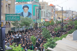 دسته عزاداری شهادت حضرت علی (ع) با حضور آیت‌الله العظمی وحید خراسانی