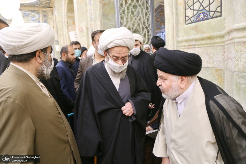 مراسم بزرگداشت همسر آیت الله جوادی آملی در مسجد اعظم قم