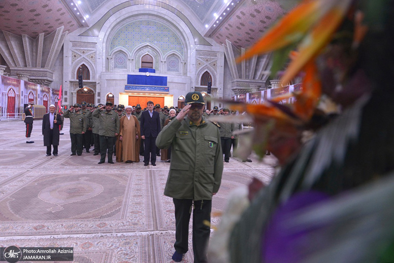 تجدید میثاق فرماندهان و کارکنان حفاظت هواپیمایی سپاه پاسداران با آرمان های حضرت امام(س) 