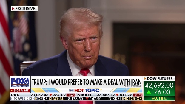 ترامپ مدعی ارسال نامه ای برای رهبر معظم انقلاب اسلامی شد/ نوشتم «امیدوارم که مذاکره کنید»