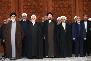 تجدید میثاق رئیس قوه قضائیه و مسئولان عالی قضایی با آرمان‌های حضرت امام خمینی (س)