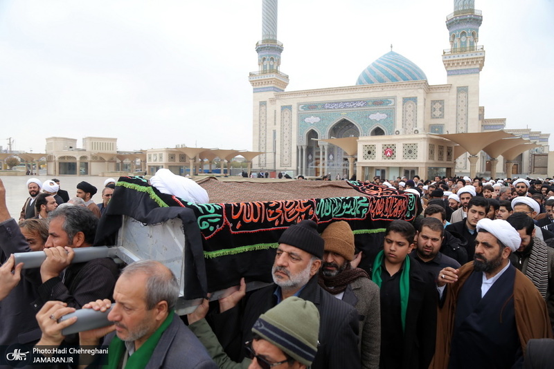 مراسم تشییع و خاکسپاری حجت الاسلام والمسلمین حاج شیخ عباس صالحی منش(ره)