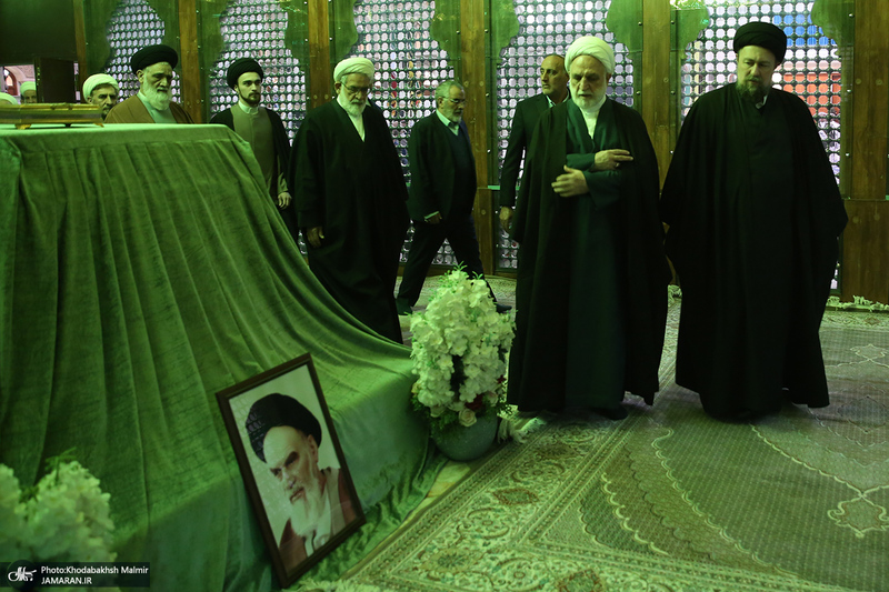 تجدید میثاق رئیس قوه قضاییه و مسئولان عالی قضایی با آرمان‌های حضرت امام (س)