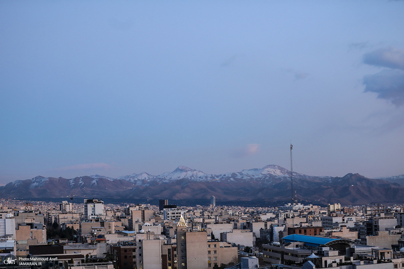 غروب خاص و زیبای تهران