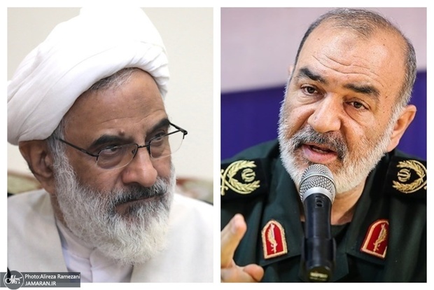 پیام مشترک فرمانده کل و نماینده ولی فقیه در سپاه: پاسداران باید بتوانند در برابر هجمه‌های فکری دشمن، پاسخگو و اثرگذار باشند