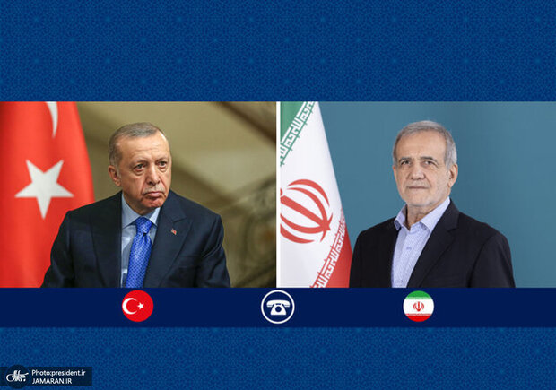 اردوغان به پزشکیان: ترکیه مخالف مداخلات خارجی در ایران است