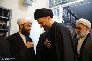 عزاداری شهادت حضرت فاطمه (س) در بیت آیت الله دوستی زنجانی‎