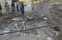 تصاویری از انفجار عصر امروز خیابان کارگر شمالی (2)