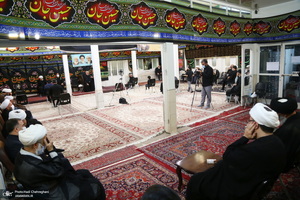 مراسم عزای روز عاشورا در بیت آیت الله العظمی فاضل لنکرانی(ره)