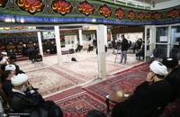 مراسم عزای روز عاشورا در بیت آیت الله العظمی فاضل لنکرانی(ره)