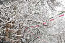 بارش زیبای برف در تهران 