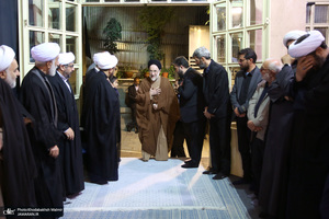 مراسم چهلمین روز در گذشت  آیت الله صانعی در حسینیه جماران  2