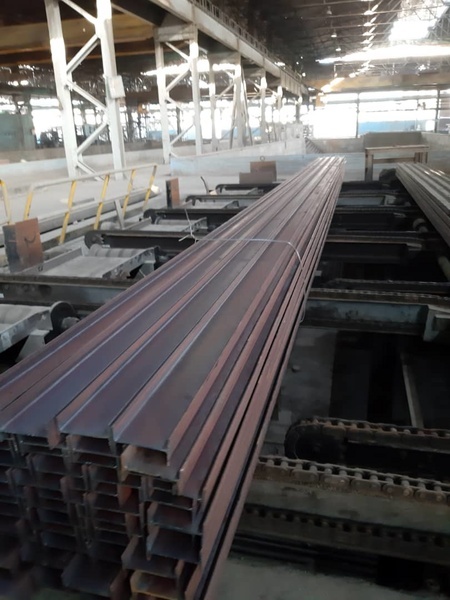 تولید تیرآهن فوق سبک صادراتی گروه ملی صنعتی فولاد اهواز آغاز شد