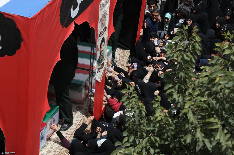 جمعه خشم و نصر و تشییع پنج شهید حمله رژیم صهیونیستی در قم