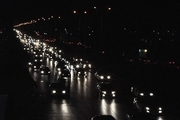 ترافیک سنگین در ابتدای جاده چالوس