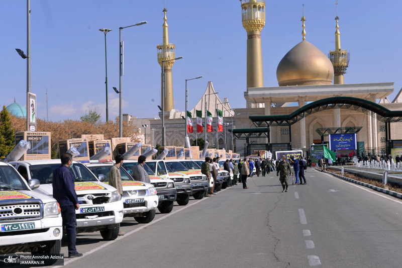 رزمایش کمک مومنانه سپاه سیدالشهدا(ع) در جوار حرم حضرت امام(س)