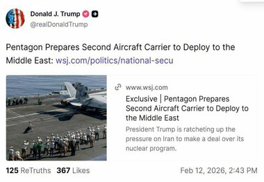 خبر ترامپ در مورد اعزام دومین ناو هواپیمابر آمریکا + عکس