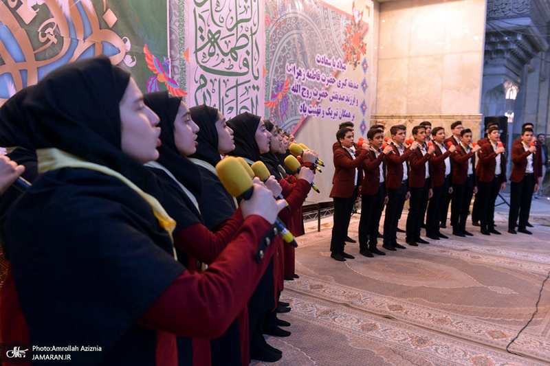 مراسم جشن میلاد حضرت زهرا(س) و ولادت امام خمینی(ره) در حرم مطهر بنیانگذار جمهوری اسلامی