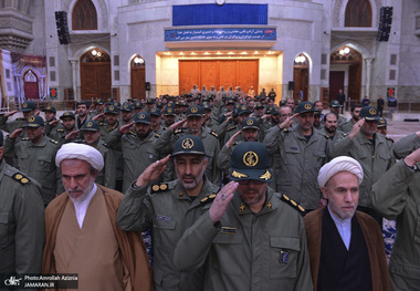 تجدید میثاق فرماندهان و کارکنان حفاظت هواپیمایی سپاه پاسداران با آرمان های حضرت امام(س) 